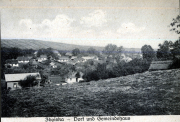 Dorf und Gemeindehaus in Zboiska während der Zeit des III. Batl. IV Thüring. Inf. Regt. 72
