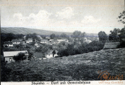 Dorf und Gemeindehaus in Zboiska während der Zeit des III. Batl. IV Thüring. Inf. Regt. 72