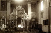 Ruinen der Kirche im III. Batl. IV Thüring. Inf. Regt. 72 zeigen die Auswirkungen des Krieges