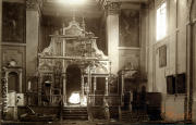 Ruinen der Kirche im III. Batl. IV Thüring. Inf. Regt. 72 zeigen die Auswirkungen des Krieges