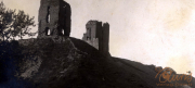 Ruinen einer alten Burg im Thüringer Wald aus der Zeit des Ersten Weltkriegs