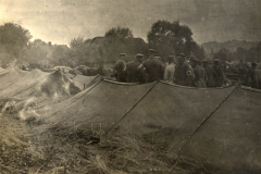 Militärlager des III. Bataillons des IV. Thüringer Infanterie-Regiments 72 während des Ersten Weltkriegs