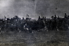 Militärformation des III. Bataillons des IV. Thüringischen Infanterie-Regiments 72 bei einer historischen Versammlung