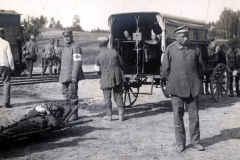 Einsatz des III. Batl. IV Thüring. Inf. Regt. 72 während eines Sanitätslagers im Felde