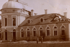 Zerstörte Architektur des IV Thüringischen Infanterie-Regiments 72 nach Kämpfen im Ersten Weltkrieg