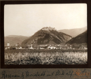 Blick auf Rosenau und die Burgruine von Herrenhaus im Jahr 1911