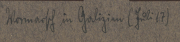 Heer S.M.W. Zug 48 P.B. 11 im Einsatz in Galizien im Jahr 1917