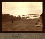 Zugoperationen und Arbeiten an der Brücke in Heer, S.M.W. Zug 48 P.B. 11, in früherer Zeit