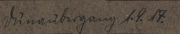 Bericht über Heer, S.M.W. Zug 48 P.B. 11 aus dem Jahr 1917 mit Unterschrift