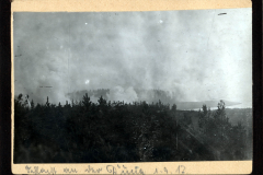 Beobachtung der Rauchentwicklung aus Zug 48 P.B. 11 am 1. September 1917 in der Nähe von Dithmarschen