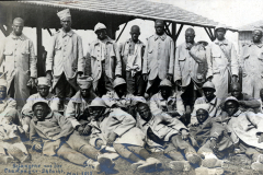 Gefangene französische Soldaten aus der Champagne-Schlacht im Mai 1917