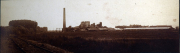 Panoramaaufnahme des Armee-Kraftwagen-Instandsetzung Parks 3 mit Eisenbahnanschluss und Industriegebäuden