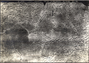Luftaufnahme Prosnes-Moronvillers mit Granattrichtern und Schützengräben vom 26. Juni 1917