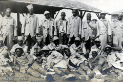 Gefangene französische Soldaten aus der Champagne-Schlacht im Mai 1917
