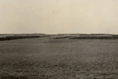 Weite Feldlandschaft in Frankreich während des Ersten Weltkriegs