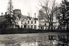 Zerstörte Gebäude in Thiescourt bei Noyon, Nordfrankreich während des Ersten Weltkriegs