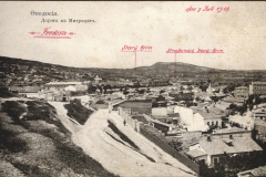 Feodosia auf der Krim mit Straße nach Stary Krim, Juli 1918