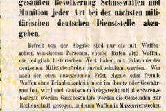 Bekanntmachung zur Waffenabgabe in Taurien und der Krim von General Kosch