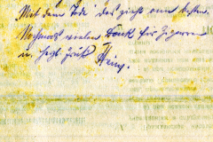 Handschriftliche Notizen eines deutschen Offiziers aus dem Ersten Weltkrieg