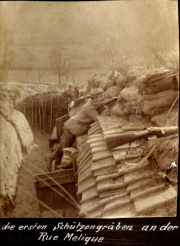 Die ersten Schützengräben an der Rue Melique - Landwehr Infanterie Regiment 53