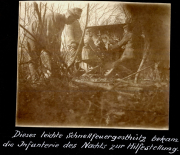 Leichtes Schnellfeuergeschütz zur nächtlichen Unterstützung der Infanterie