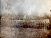 Feldgottesdienst des Landwehr-Infanterie-Regiments 53 im Freien