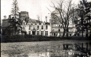 Zerstörte Gebäude in Thiescourt bei Noyon, Nordfrankreich während des Ersten Weltkriegs