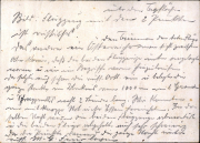 Handschriftlicher Brief eines deutschen Soldaten aus dem Ersten Weltkrieg