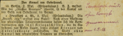Zeitungsartikel über den Kampf um Sewastopol vom 2. Mai 1918