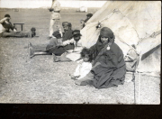 Nomadenfamilie mit Zelten auf der Krim während der deutschen Besatzung 1918