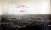 Panoramaansicht von Stary Krym auf der Krim mit Quartiermarkierung von Norden gesehen