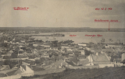 Stadtansicht von Kertsch mit Hafen und Schwarzem Meer am 15. Juli 1918