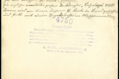 Rückseite einer Postkarte mit handschriftlichem Text und Verlagsstempel A. Groß Berlin