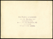 Rückseite einer Postkarte des Illustrations-Verlags A. Grohe, Berlin