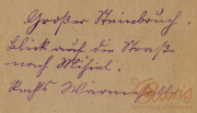 Historisches Dokument mit kunstvoller Handschrift aus dem 19. Jahrhundert und persönlicher Botschaft