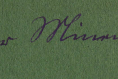 Handschriftliche Notizen auf grünem Papier, die Gedanken und Ideen festhalten