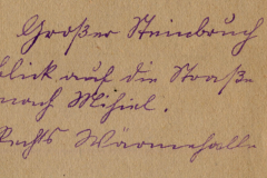 Historisches Dokument mit kunstvoller Handschrift aus dem 19. Jahrhundert und persönlicher Botschaft