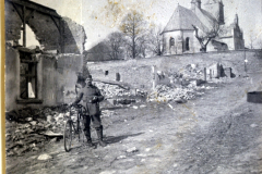 Fotografie von einem Soldaten im Ersten Weltkrieg
