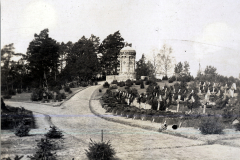Friedhof in einem kleinen Dorf