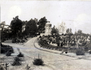 Friedhof in einem kleinen Dorf