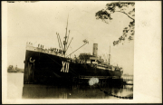 Historisches Schiff im Hafen