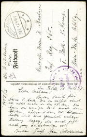 Erster Weltkrieg - Brief von einem Soldaten