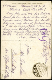 Brief von einem Soldaten im Ersten Weltkrieg
