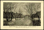 Dorfstrasse in Poltzen (Galizien)