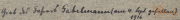 Notiz des Soldaten aus dem Ersten Weltkrieg zur Gefangennahme in 1916