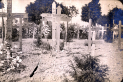 Grabstätte von Soldaten des Ersten Weltkriegs auf einem Friedhof in Europa