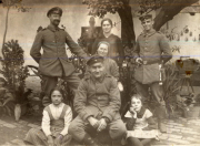 Familie Soldaten im Ersten Weltkrieg