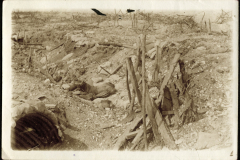 Blick auf die Schützengräben der 1. Kompanie des Kgl. Preußischen Garde-Pionier-Regiments im Ersten Weltkrieg