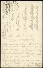 Soldatenpostkarte der 1. Kompanie des Königlichen Preußischen Garde-Pionier-Regiments im Ersten Weltkrieg