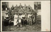 Soldaten und Angehörige der 1. Kompanie der Königlichen Preußischen Gardepionier-Regiment im Ersten Weltkrieg